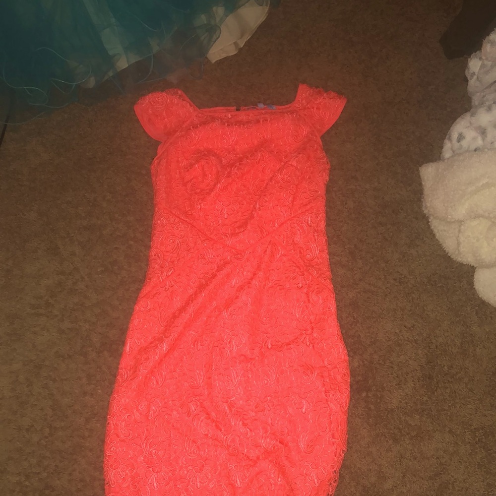 Pink coral dress